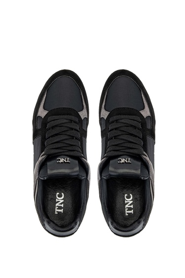  Tamer Tanca Kadın Hakiki Deri Siyah Sneakers & Spor Ayakkabı
