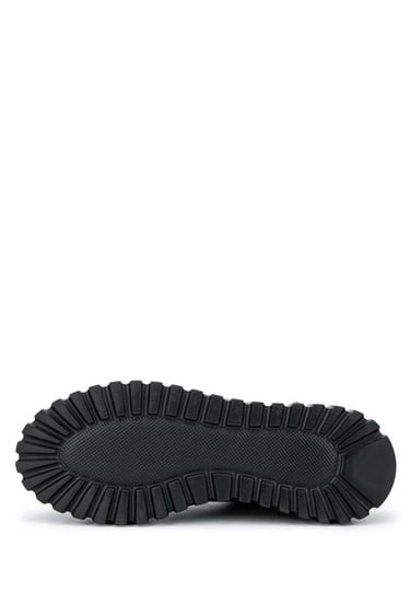  Tamer Tanca Kadın Deri/Suni Siyah Rugan Sneakers & Spor Ayakkabı
