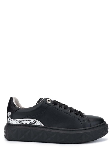  Tamer Tanca Kadın Hakiki Deri Siyah Sneakers & Spor Ayakkabı
