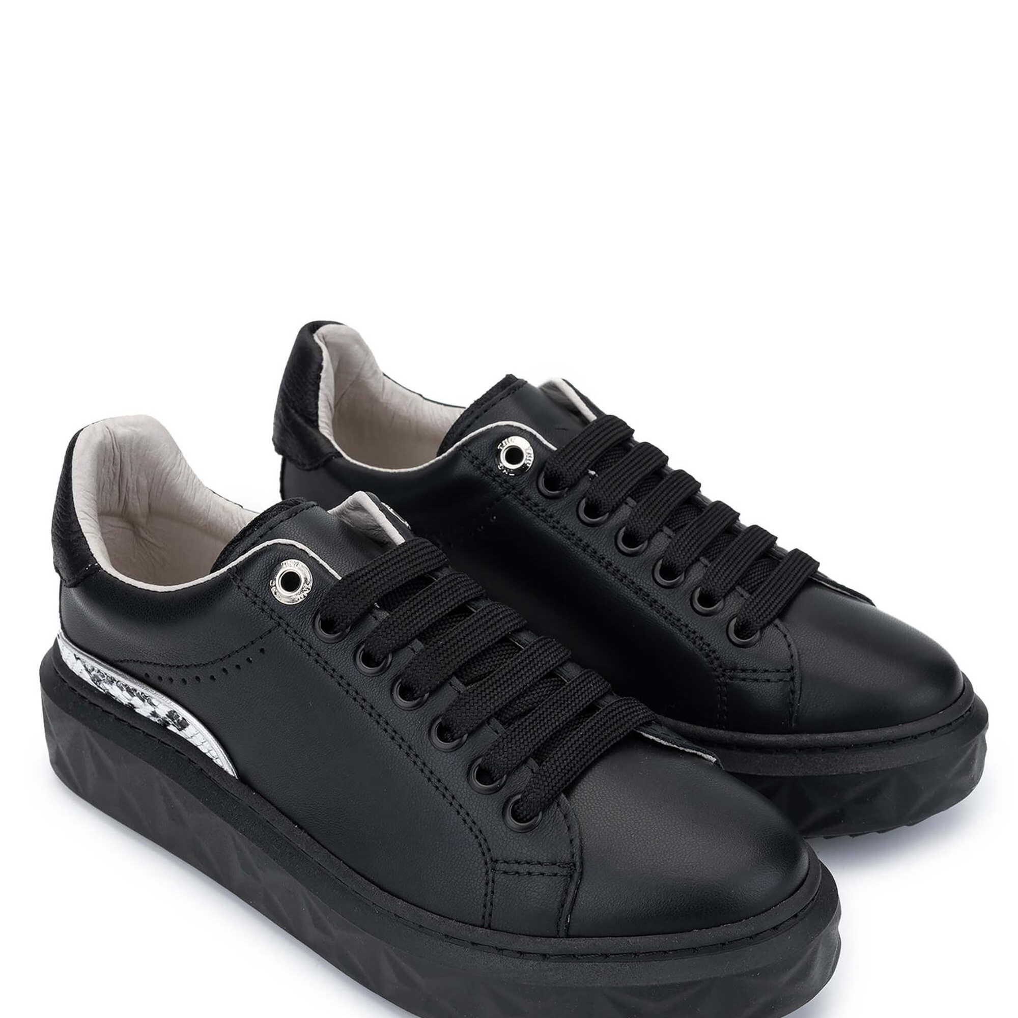 Tamer Tanca Kadın Hakiki Deri Siyah Sneakers & Spor Ayakkabı