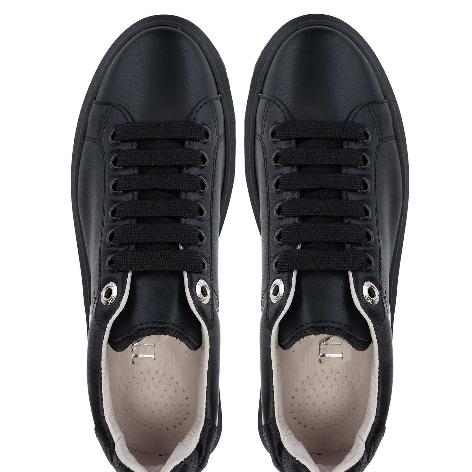 Tamer Tanca Kadın Hakiki Deri Siyah Sneakers & Spor Ayakkabı