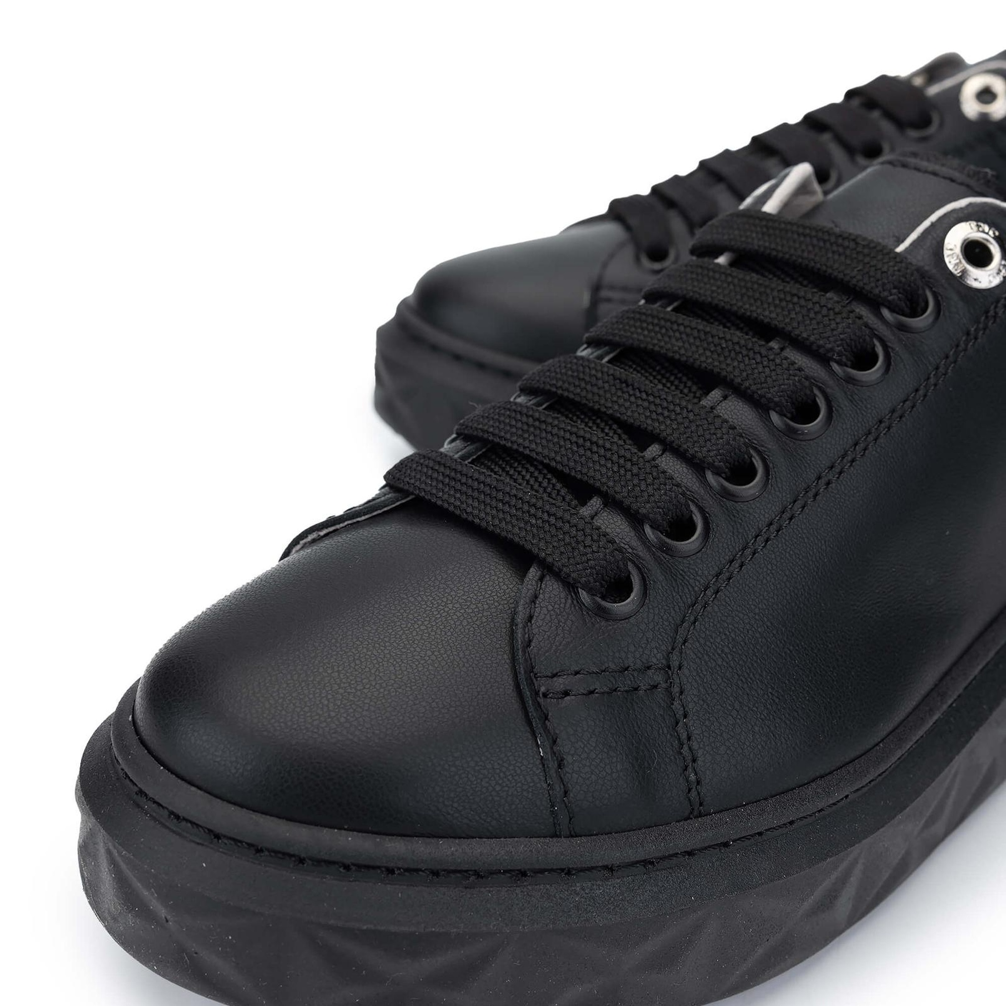 Tamer Tanca Kadın Hakiki Deri Siyah Sneakers & Spor Ayakkabı