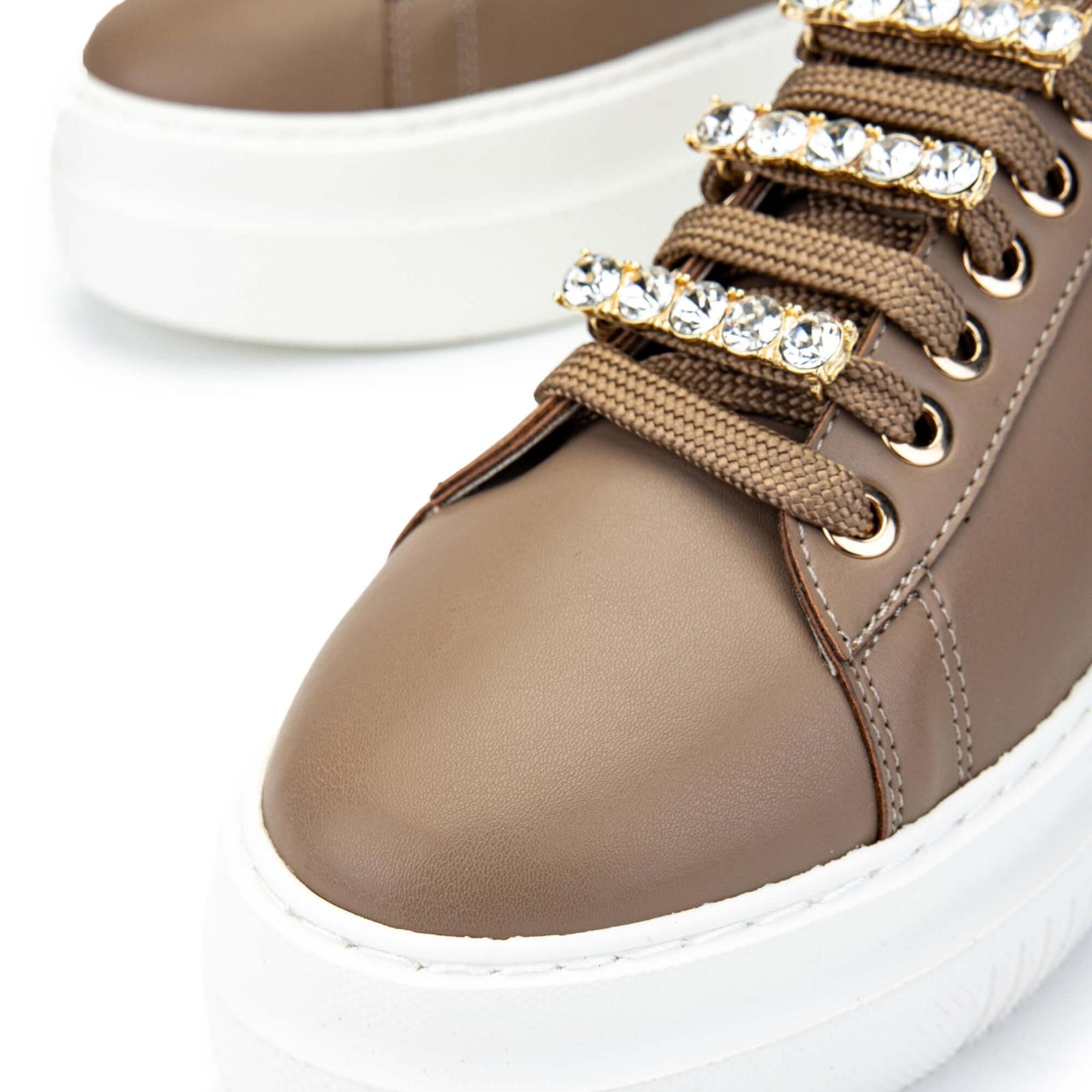 Tamer Tanca Kadın Vegan Bej Sneakers & Spor Ayakkabı