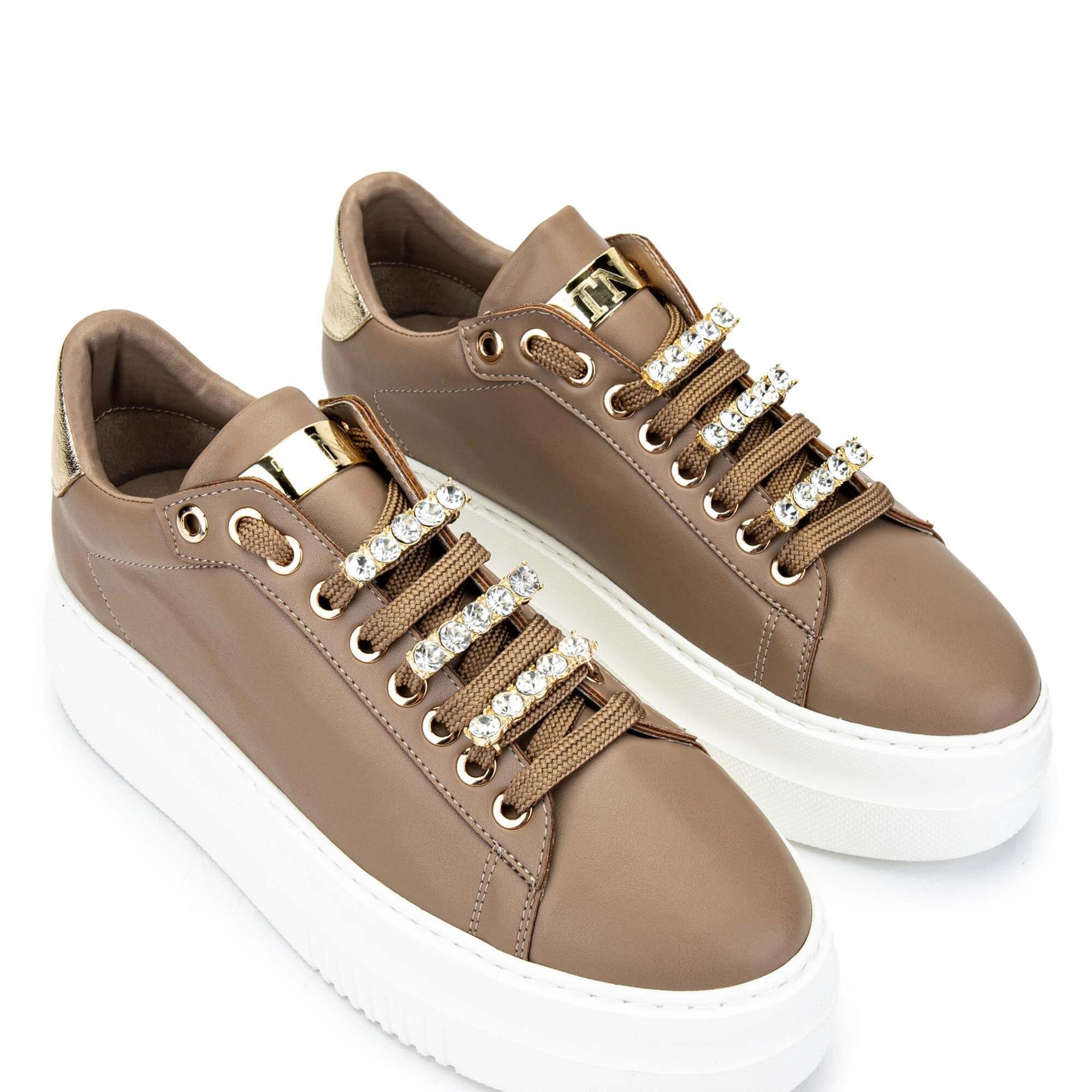 Tamer Tanca Kadın Vegan Bej Sneakers & Spor Ayakkabı