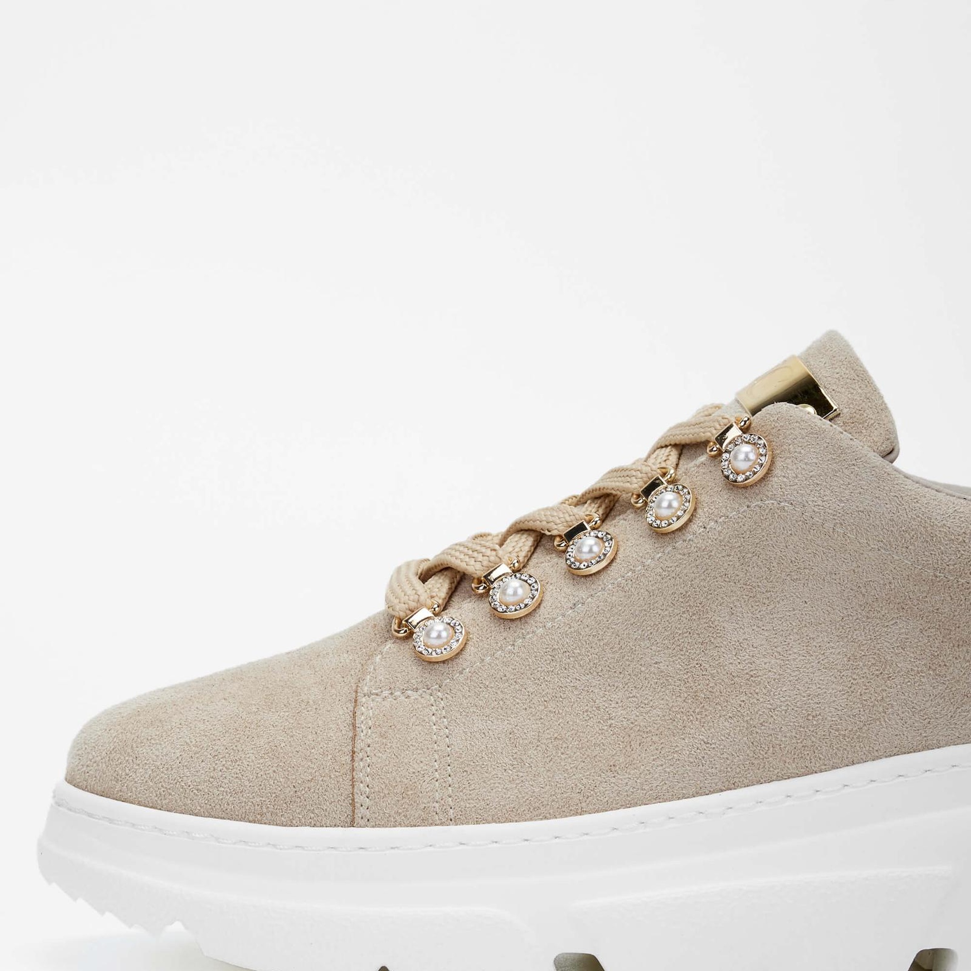 Tamer Tanca Kadın Vegan Bej Sneakers & Spor Ayakkabı