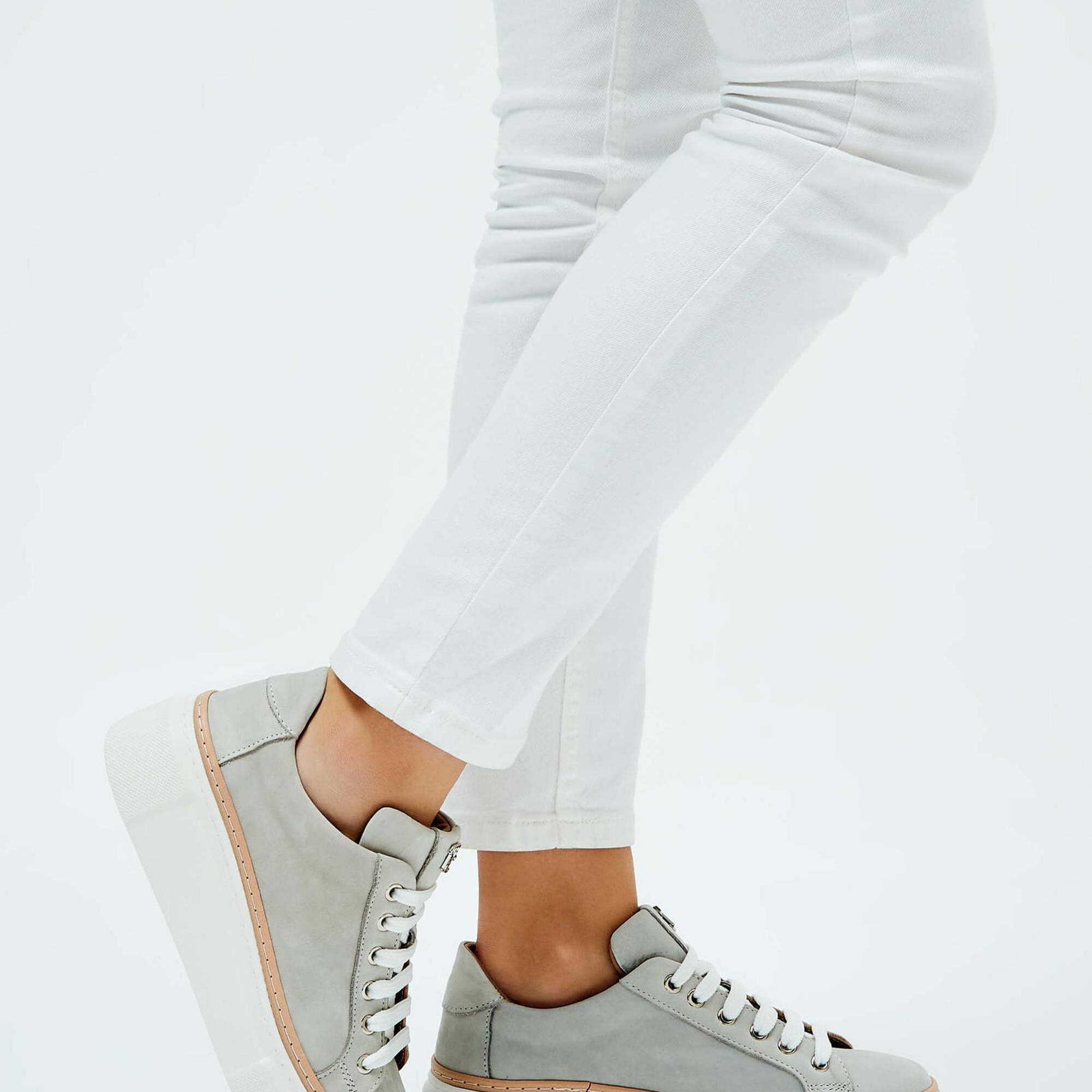 Tamer Tanca Kadın Hakiki Deri Buz Nubuk Sneakers & Spor Ayakkabı