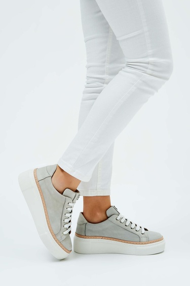  Tamer Tanca Kadın Hakiki Deri Buz Nubuk Sneakers & Spor Ayakkabı