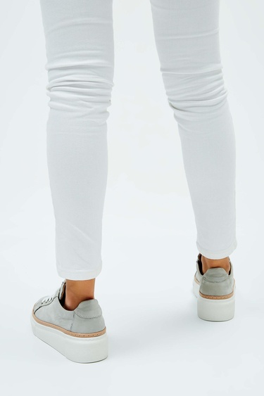  Tamer Tanca Kadın Hakiki Deri Buz Nubuk Sneakers & Spor Ayakkabı