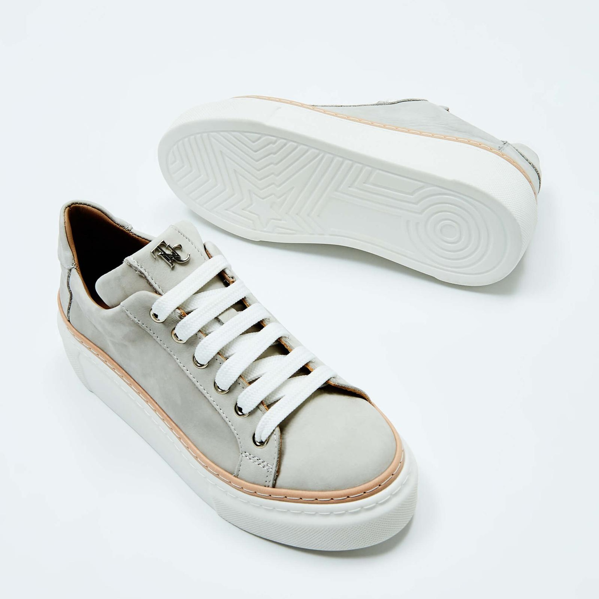 Tamer Tanca Kadın Hakiki Deri Buz Nubuk Sneakers & Spor Ayakkabı