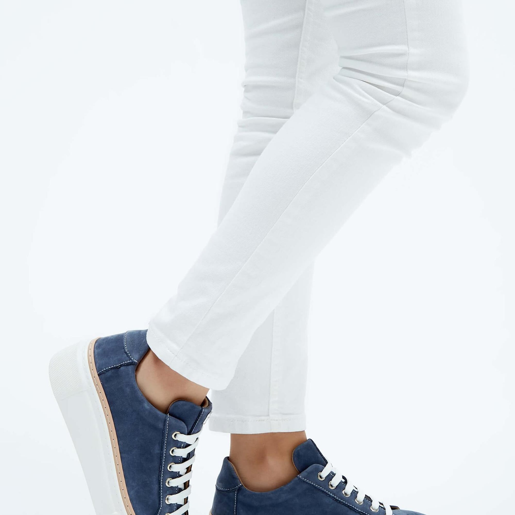 Tamer Tanca Kadın Hakiki Deri Mavi Sneakers & Spor Ayakkabı