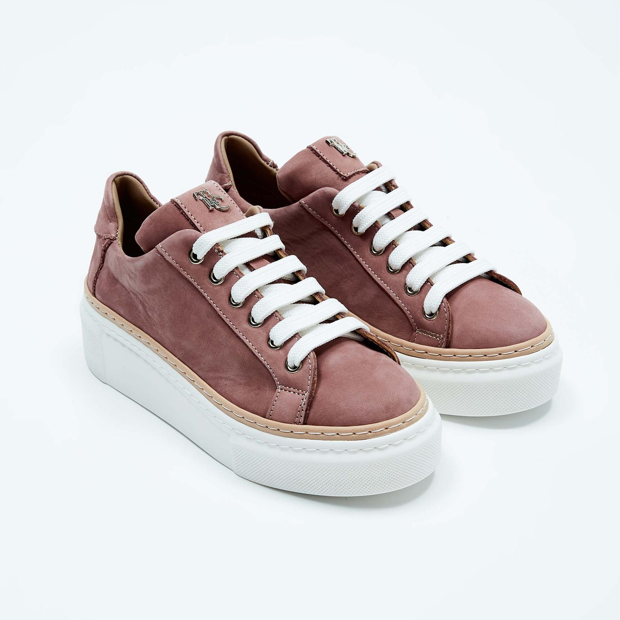 Tamer Tanca Kadın Hakiki Deri Gül Kurusu Nubuk Sneakers & Spor Ayakkabı