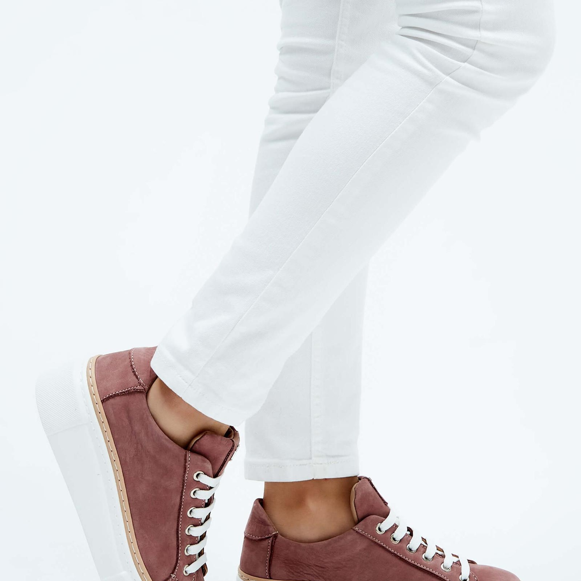 Tamer Tanca Kadın Hakiki Deri Gül Kurusu Nubuk Sneakers & Spor Ayakkabı