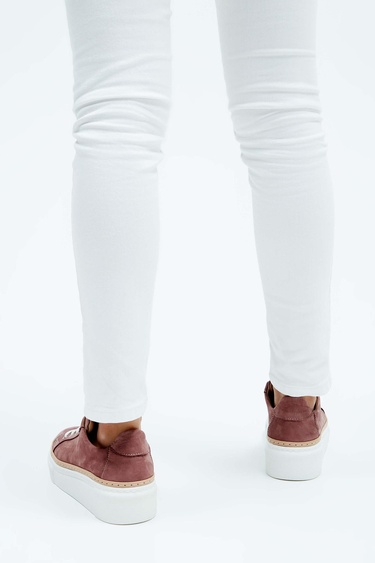  Tamer Tanca Kadın Hakiki Deri Gül Kurusu Nubuk Sneakers & Spor Ayakkabı