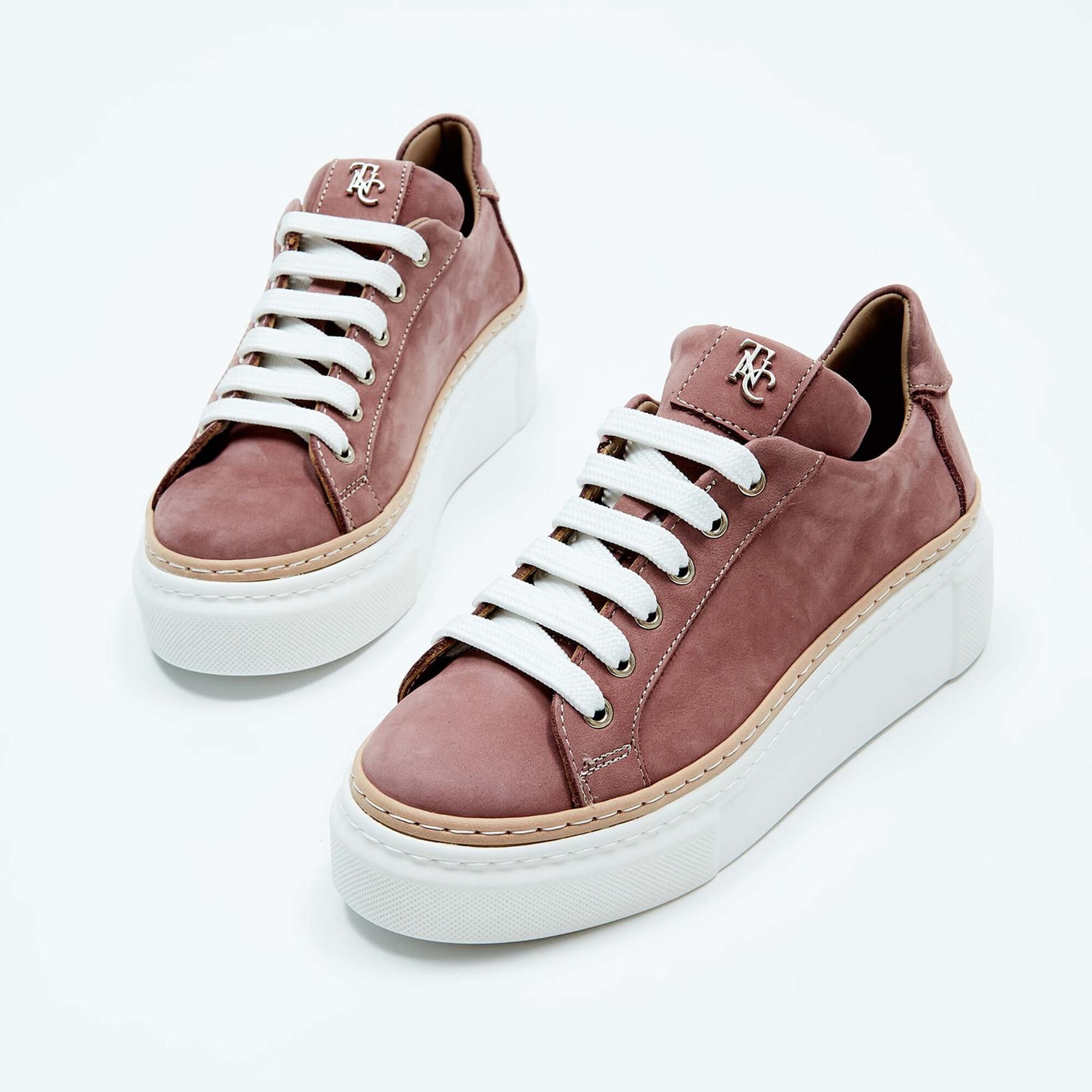 Tamer Tanca Kadın Hakiki Deri Gül Kurusu Nubuk Sneakers & Spor Ayakkabı