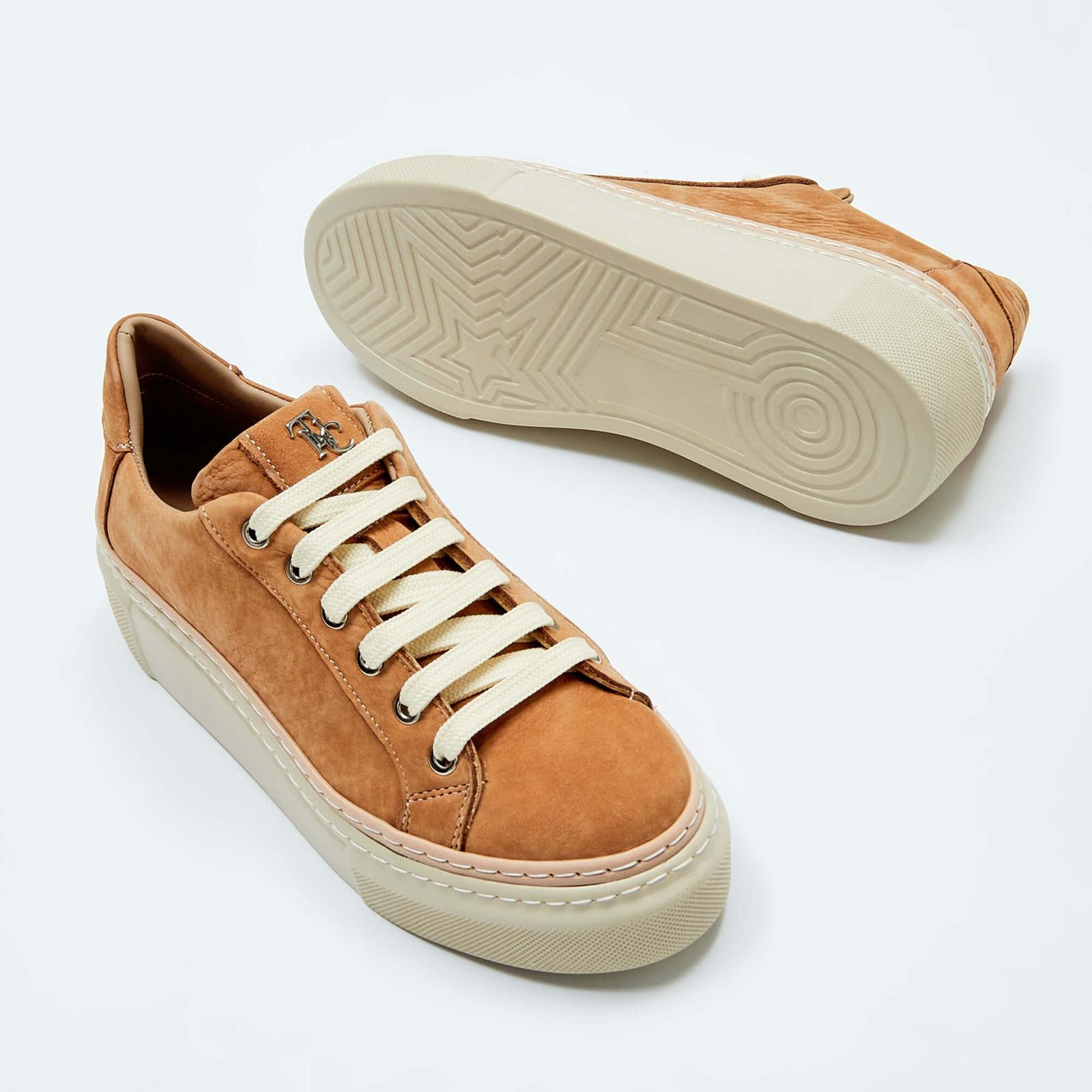 Tamer Tanca Kadın Hakiki Deri Taba Sneakers & Spor Ayakkabı