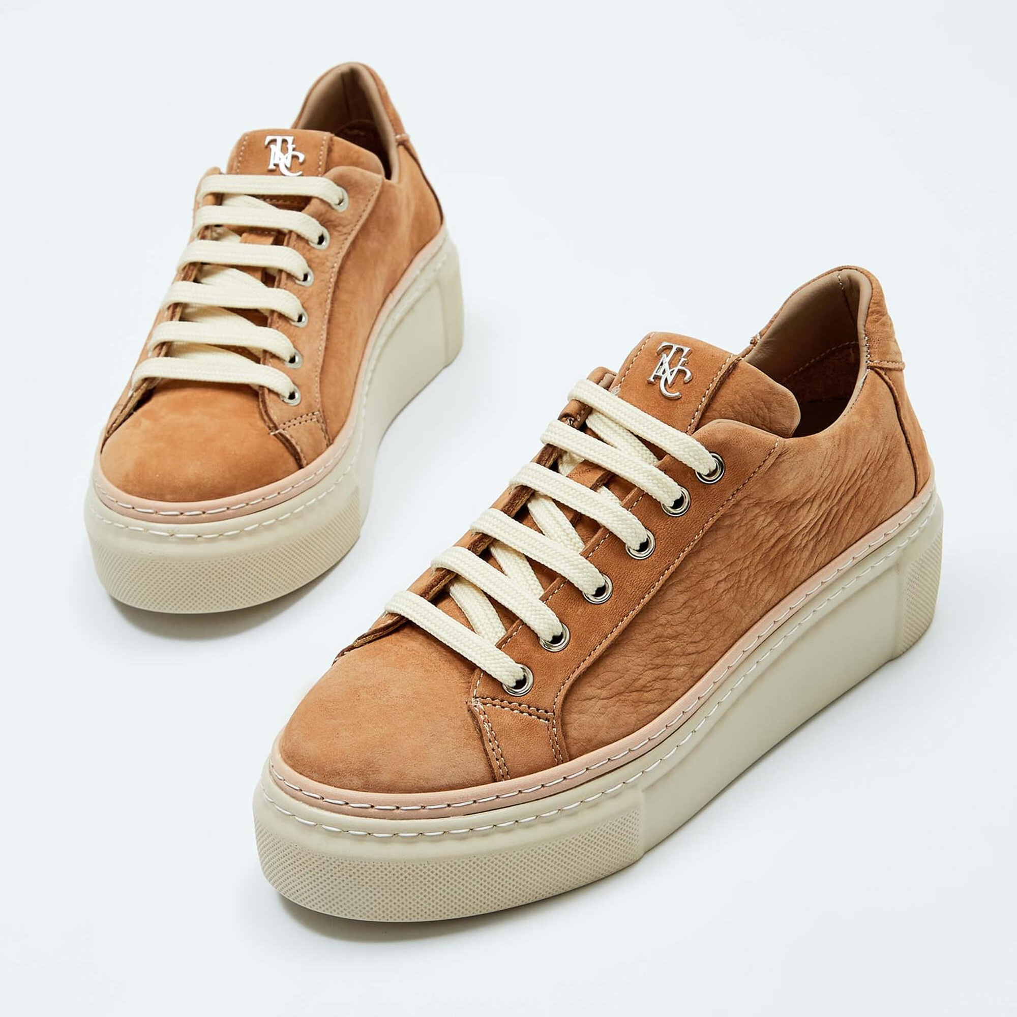 Tamer Tanca Kadın Hakiki Deri Taba Sneakers & Spor Ayakkabı