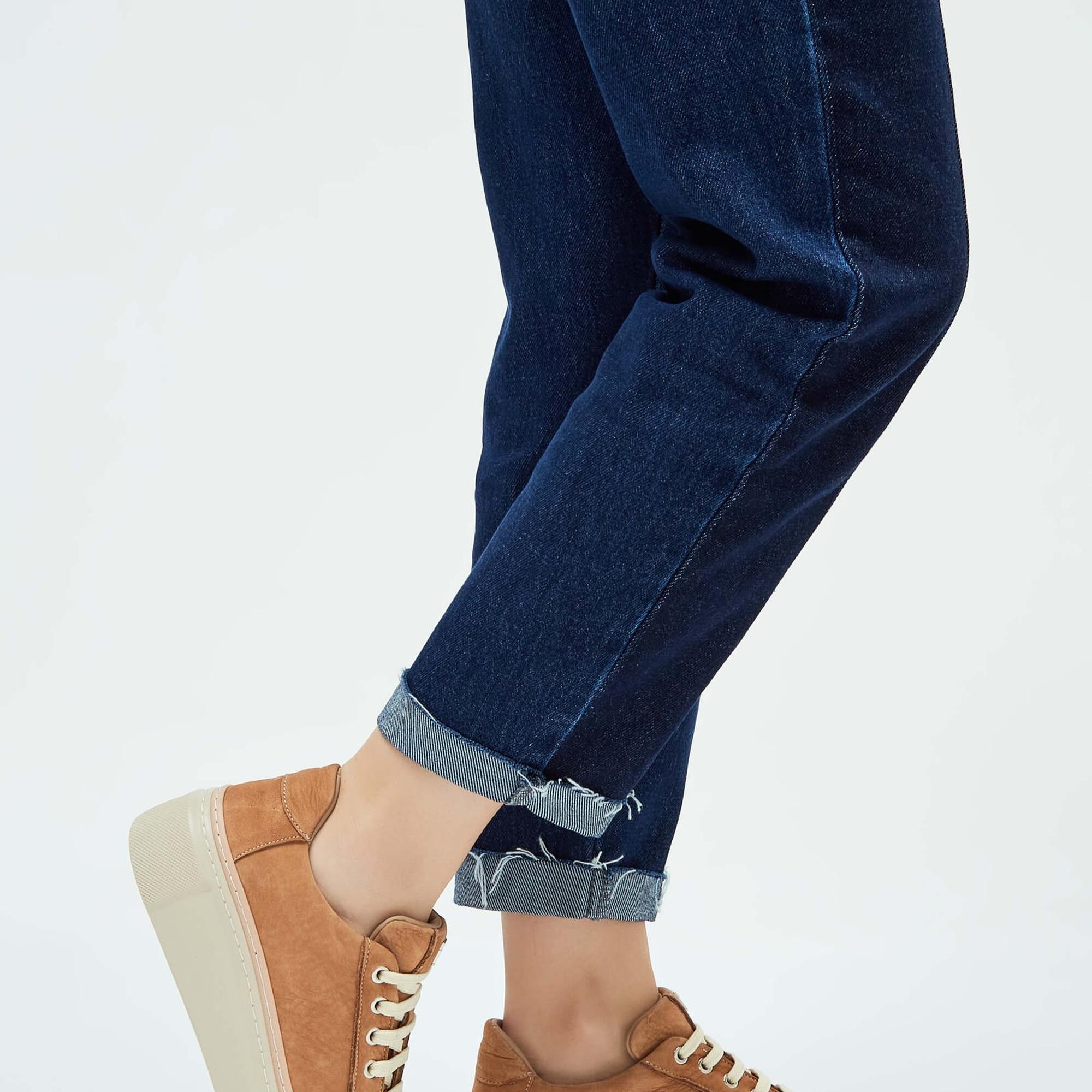 Tamer Tanca Kadın Hakiki Deri Taba Sneakers & Spor Ayakkabı