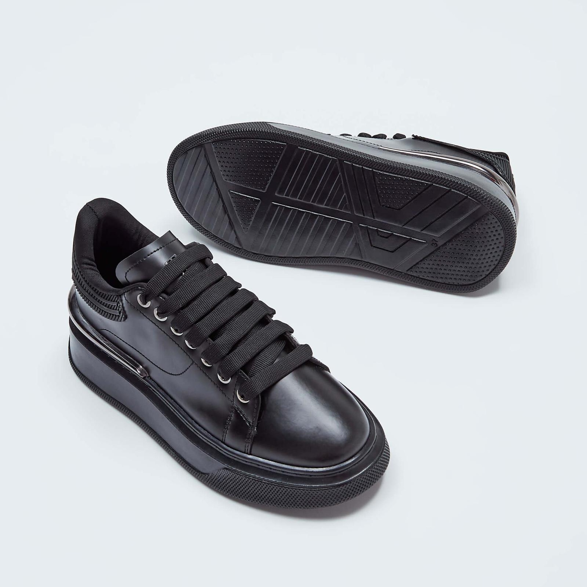 Tamer Tanca Kadın Vegan Siyah Sneakers & Spor Ayakkabı