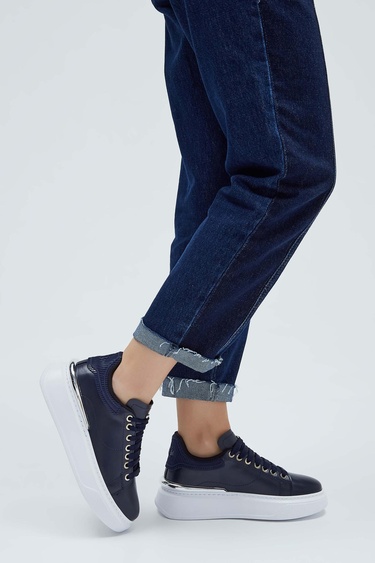  Tamer Tanca Kadın Vegan Lacivert Sneakers & Spor Ayakkabı