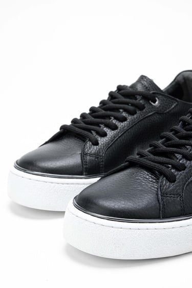  Tamer Tanca Kadın Hakiki Deri Siyah Sneakers & Spor Ayakkabı