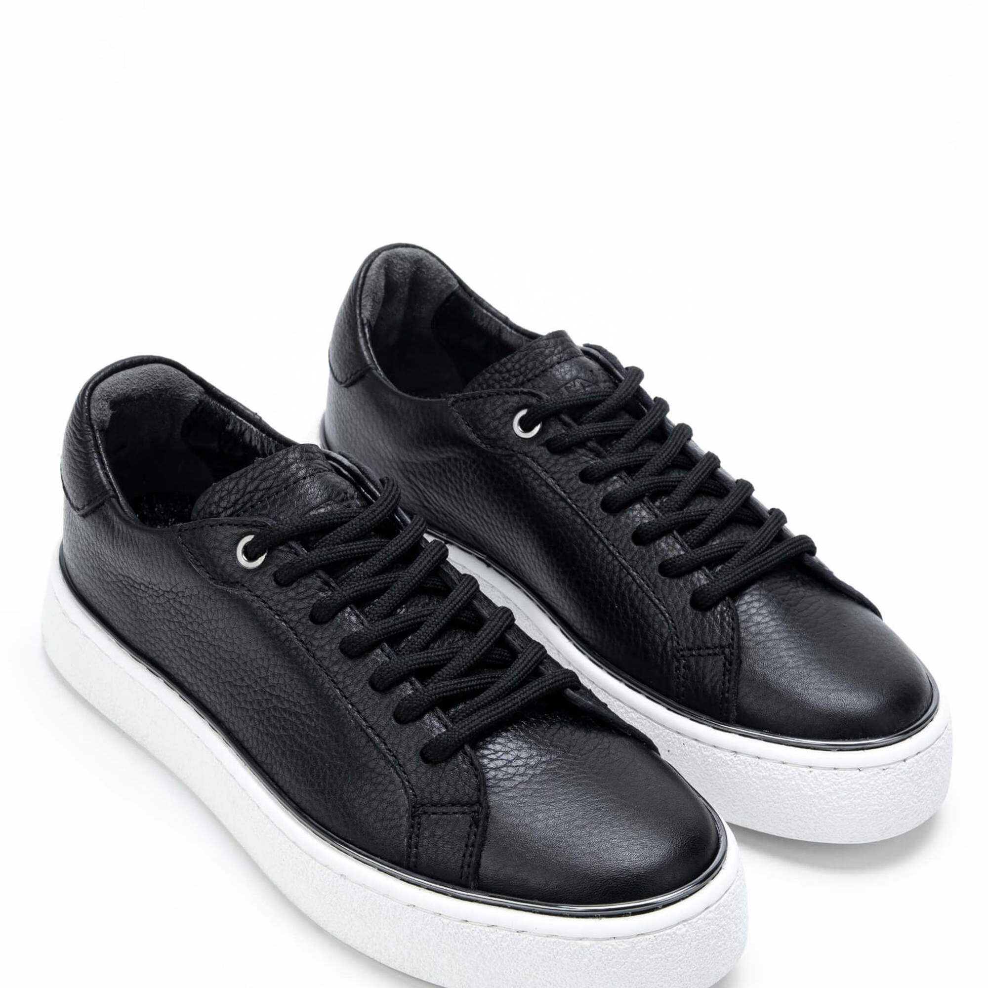 Tamer Tanca Kadın Hakiki Deri Siyah Sneakers & Spor Ayakkabı