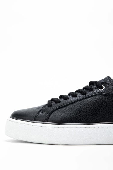  Tamer Tanca Kadın Hakiki Deri Siyah Sneakers & Spor Ayakkabı