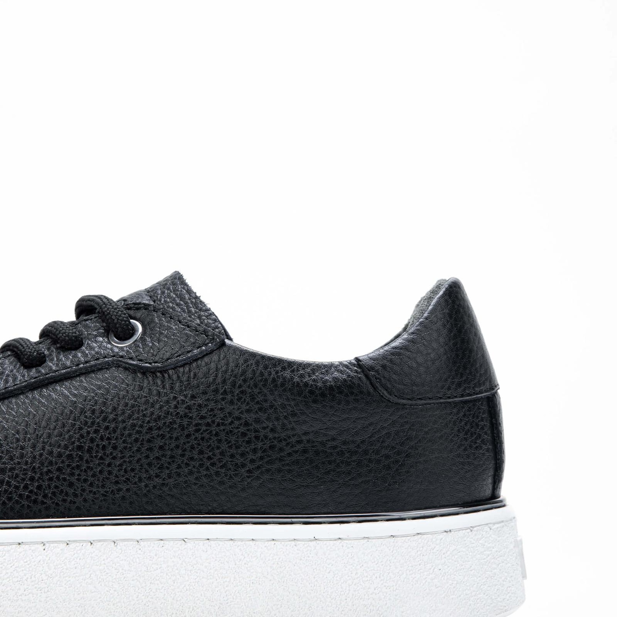 Tamer Tanca Kadın Hakiki Deri Siyah Sneakers & Spor Ayakkabı