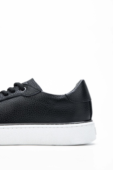  Tamer Tanca Kadın Hakiki Deri Siyah Sneakers & Spor Ayakkabı
