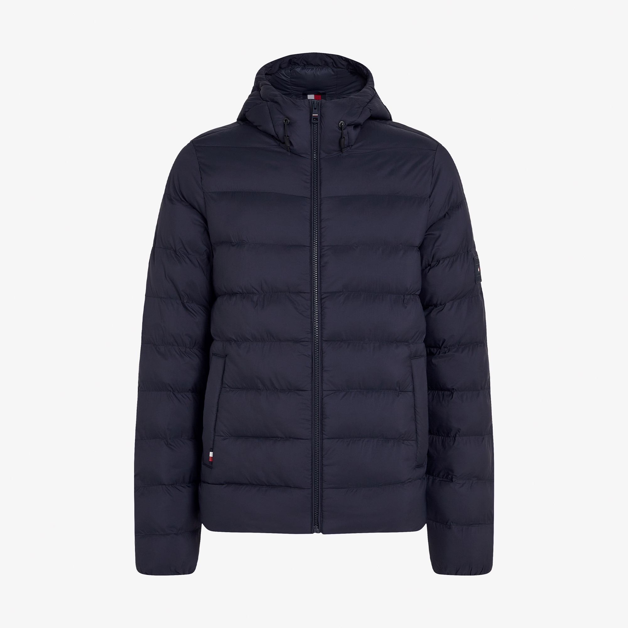 Tommy Hilfiger Mid Weight Hooded Erkek Mavi Ceket
