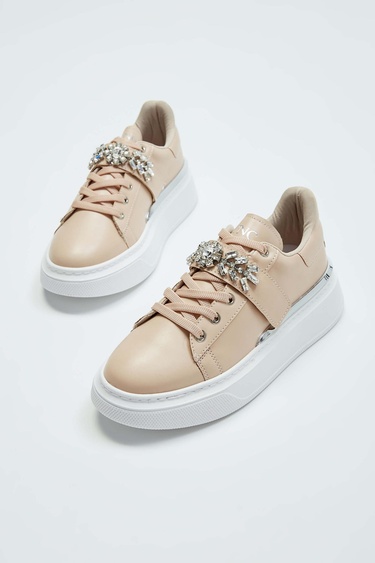  Tamer Tanca Kadın Vegan Bej Sneakers & Spor Ayakkabı