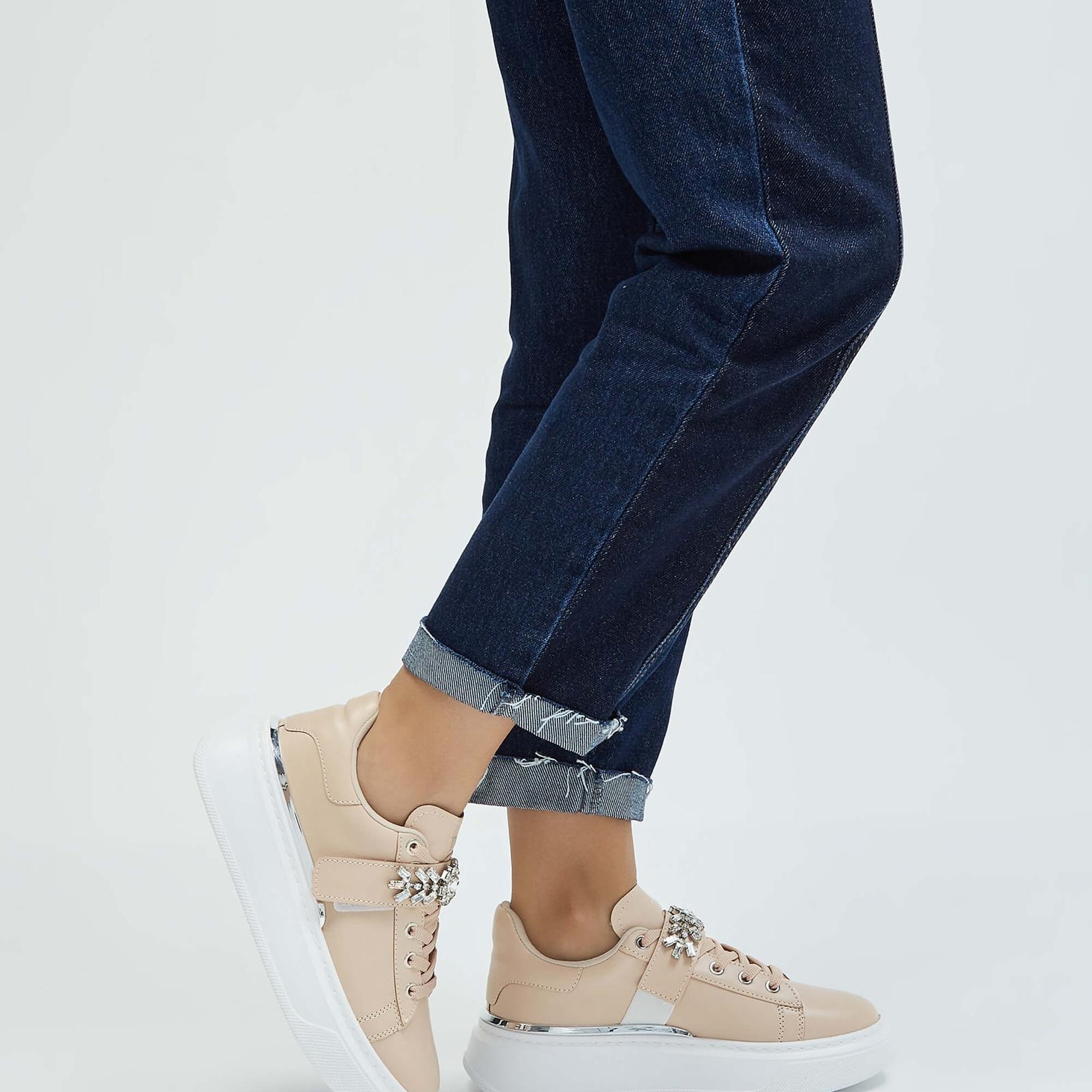 Tamer Tanca Kadın Vegan Bej Sneakers & Spor Ayakkabı