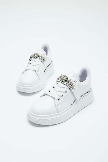  Tamer Tanca Kadın Vegan Beyaz Sneakers & Spor Ayakkabı