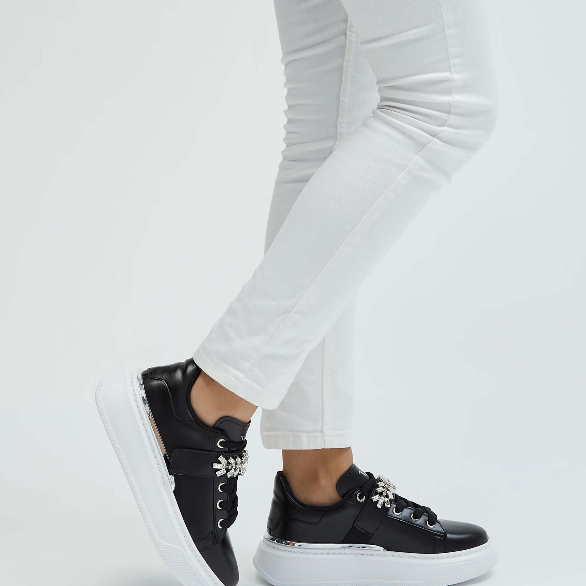 Tamer Tanca Kadın Vegan Siyah Sneakers & Spor Ayakkabı