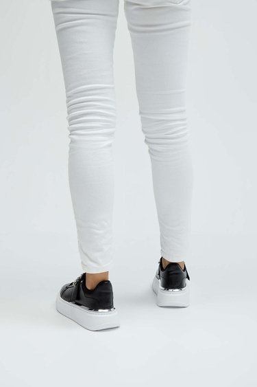  Tamer Tanca Kadın Vegan Siyah Sneakers & Spor Ayakkabı