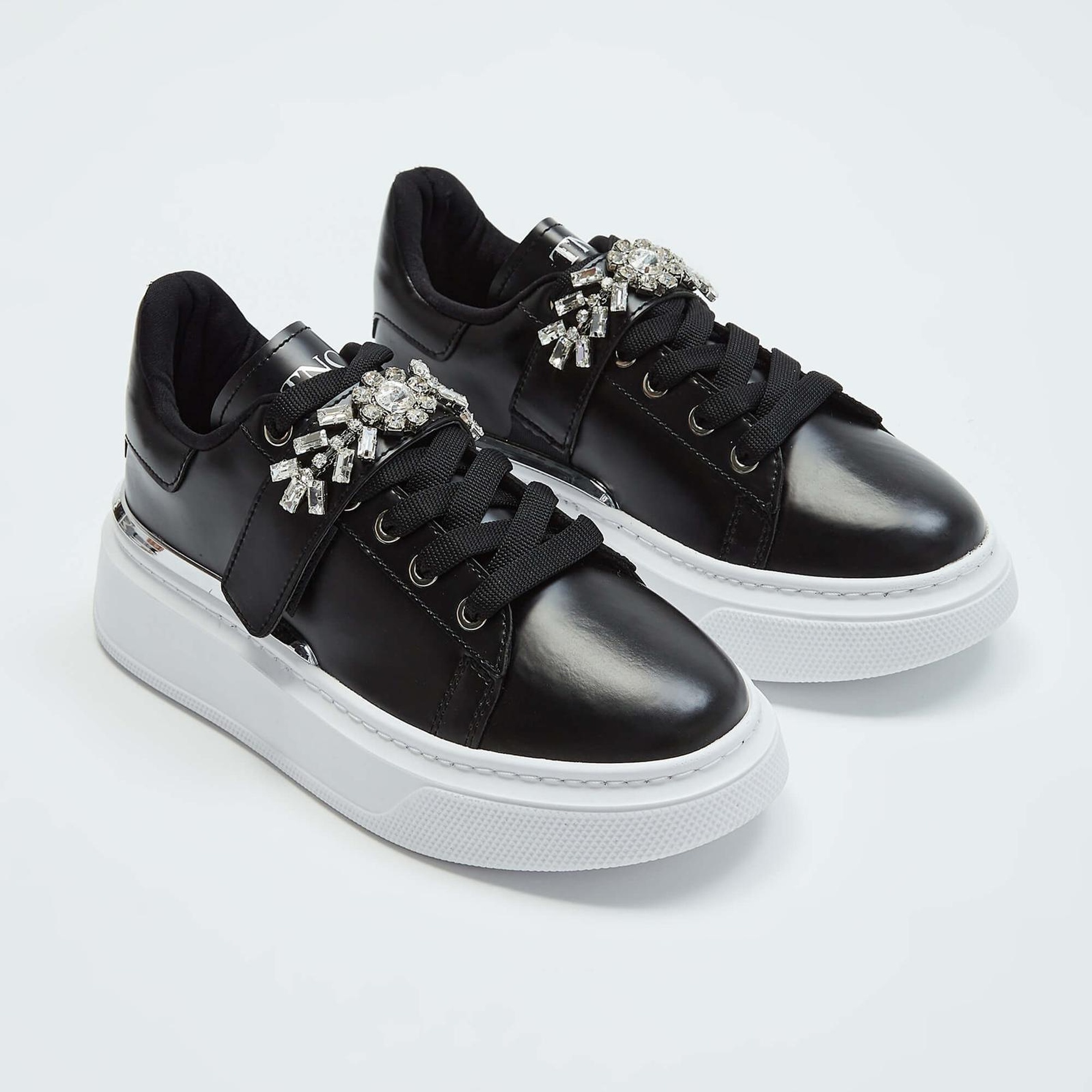 Tamer Tanca Kadın Vegan Siyah Sneakers & Spor Ayakkabı