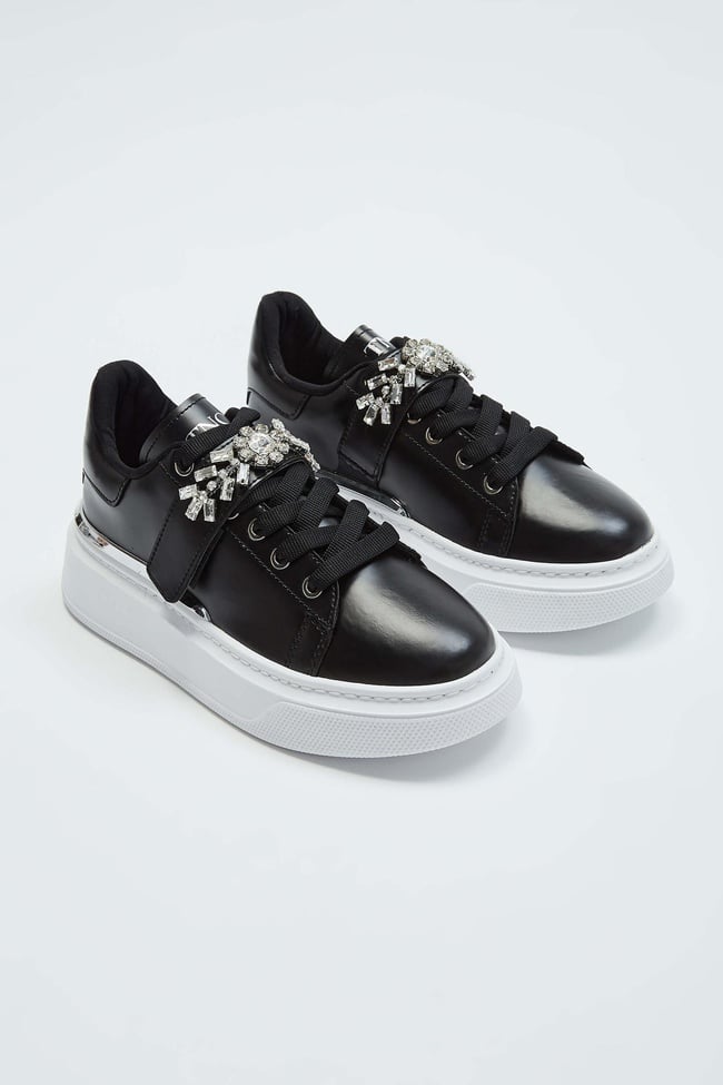  Tamer Tanca Kadın Vegan Siyah Sneakers & Spor Ayakkabı