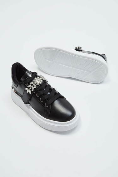 Tamer Tanca Kadın Vegan Siyah Sneakers & Spor Ayakkabı