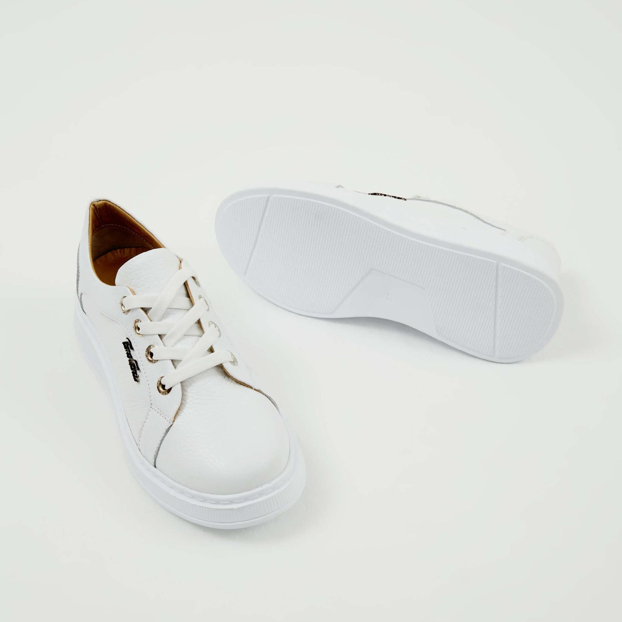 Tamer Tanca Kadın Hakiki Deri Beyaz Sneakers & Spor Ayakkabı