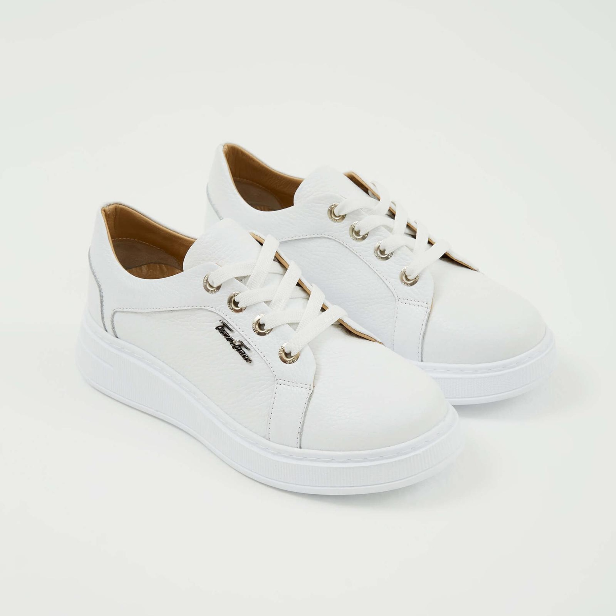 Tamer Tanca Kadın Hakiki Deri Beyaz Sneakers & Spor Ayakkabı