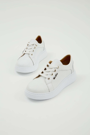  Tamer Tanca Kadın Hakiki Deri Beyaz Sneakers & Spor Ayakkabı