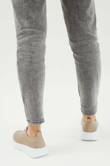  Tamer Tanca Kadın Hakiki Deri Vizon Sneakers & Spor Ayakkabı