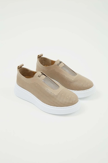  Tamer Tanca Kadın Hakiki Deri Vizon Sneakers & Spor Ayakkabı