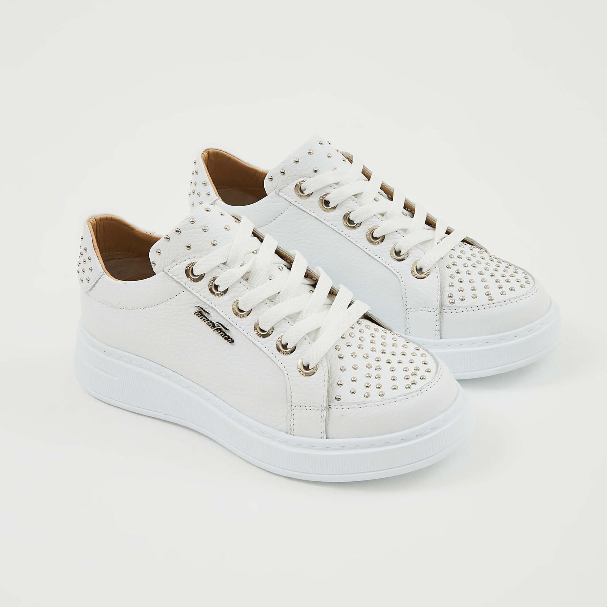 Tamer Tanca Kadın Hakiki Deri Beyaz Sneakers & Spor Ayakkabı