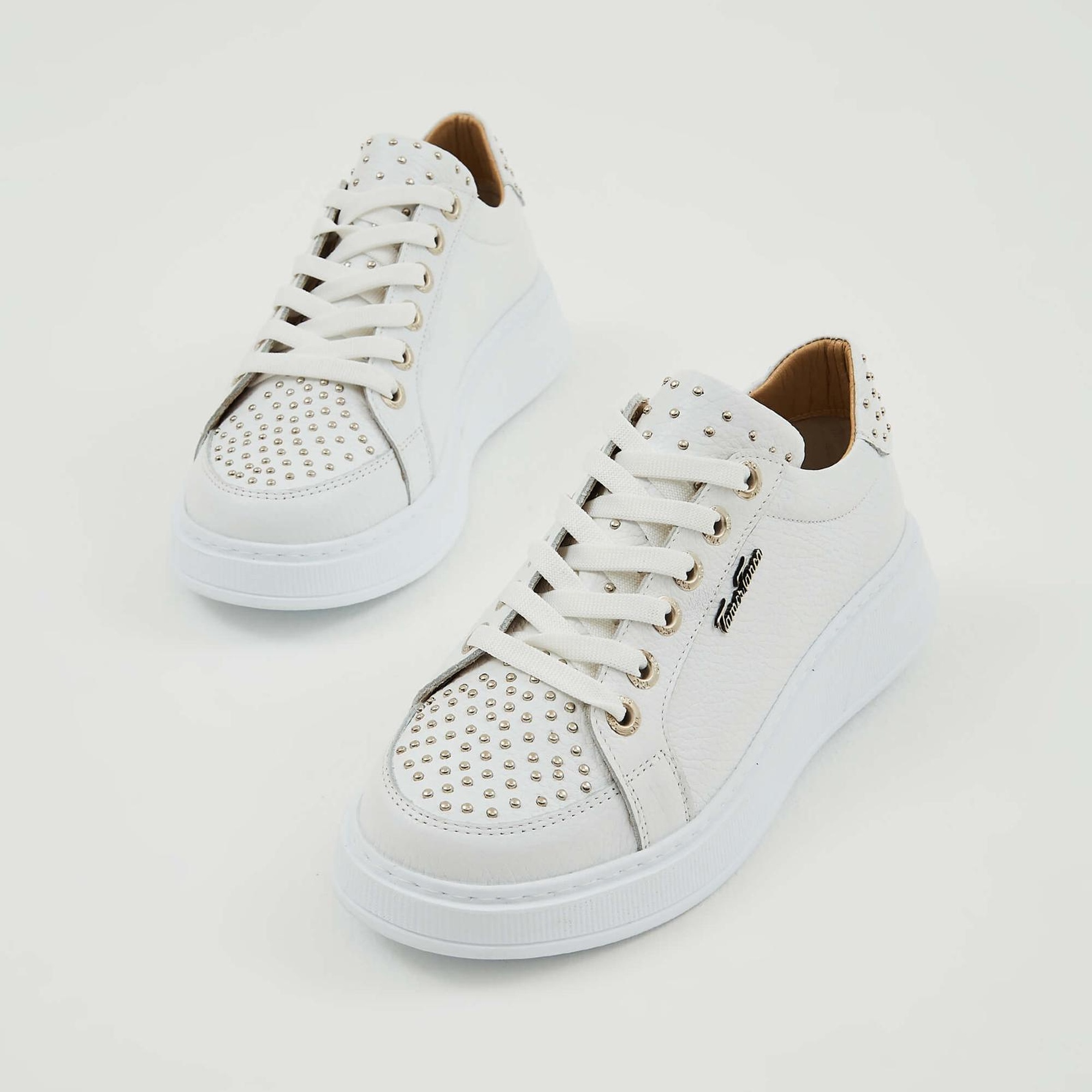 Tamer Tanca Kadın Hakiki Deri Beyaz Sneakers & Spor Ayakkabı