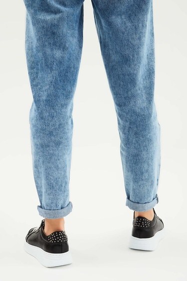  Tamer Tanca Kadın Hakiki Deri Siyah Floter Sneakers & Spor Ayakkabı