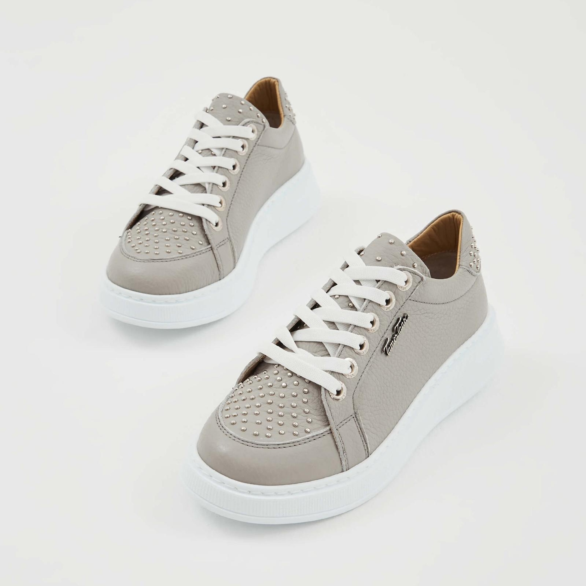 Tamer Tanca Kadın Hakiki Deri Gri Sneakers & Spor Ayakkabı