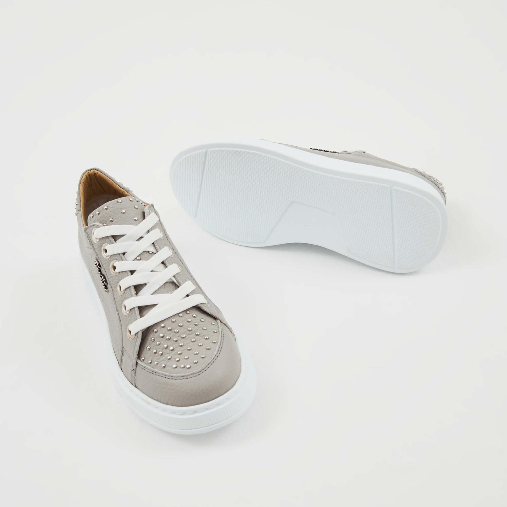 Tamer Tanca Kadın Hakiki Deri Gri Sneakers & Spor Ayakkabı