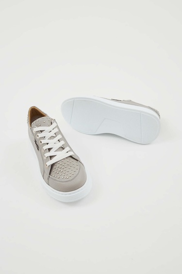  Tamer Tanca Kadın Hakiki Deri Gri Sneakers & Spor Ayakkabı