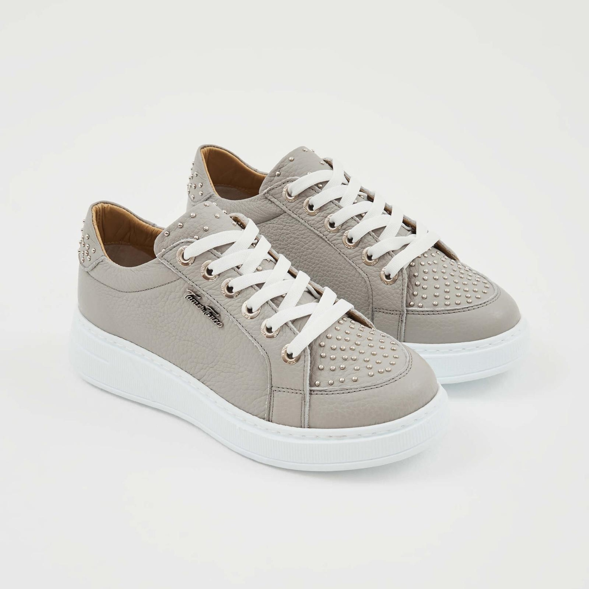 Tamer Tanca Kadın Hakiki Deri Gri Sneakers & Spor Ayakkabı