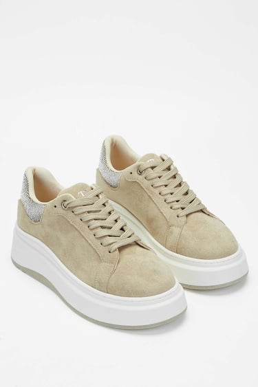  Tamer Tanca Kadın Vegan Bej Sneakers & Spor Ayakkabı